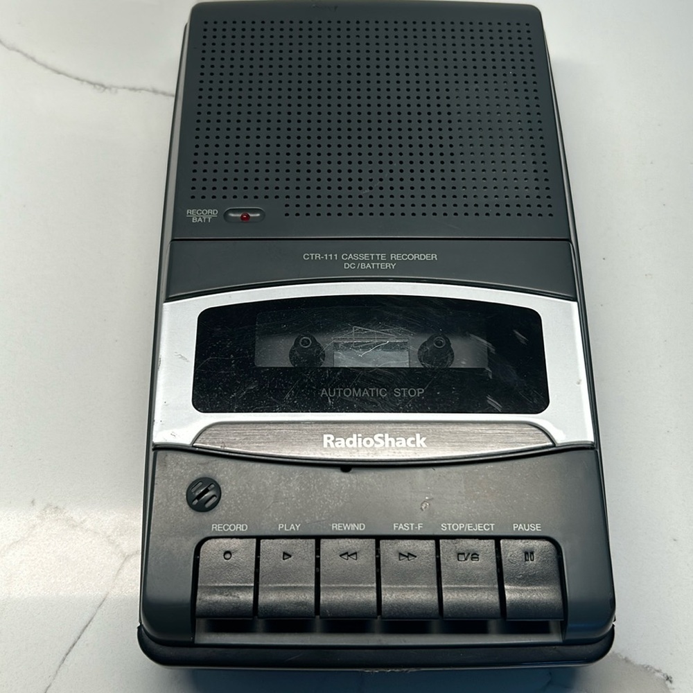 RadioShack cassette recorder